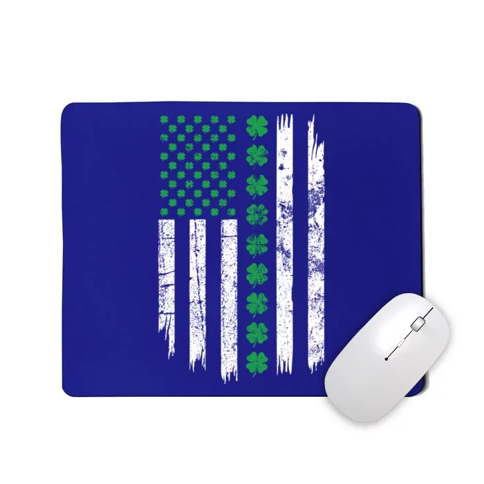 Patriotic Irish American Flag Patricks Day Ireland Flag Gift Mousepad