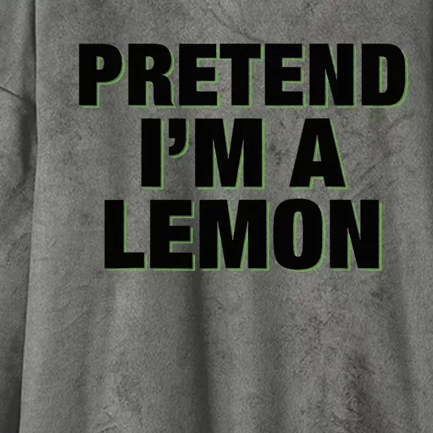 Pretend IM A Lemon Adult Costume Halloween Hooded Wearable Blanket