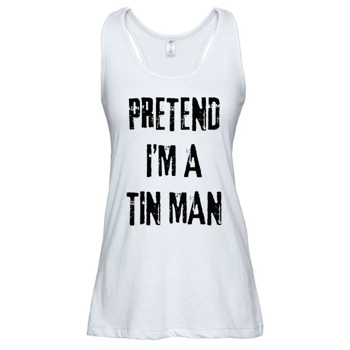 Pretend I'm A Tin Man Halloween Last Minute Costume Party Ladies Essential Flowy Tank