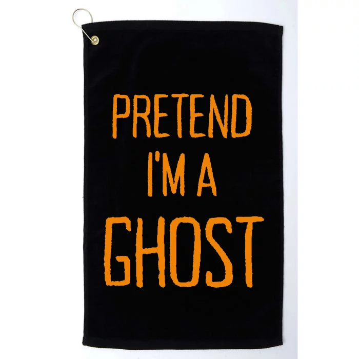 Pretend IM A Ghost Women Lazy Halloween Platinum Collection Golf Towel