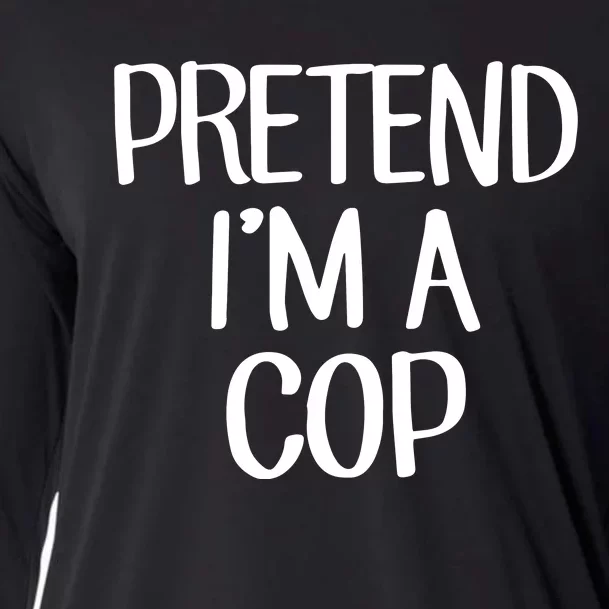 Pretend IM A Cop Costume Family Lazy Easy Halloween Cooling Performance Long Sleeve Crew