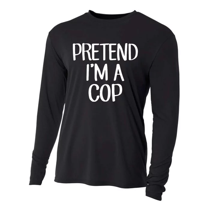 Pretend IM A Cop Costume Family Lazy Easy Halloween Cooling Performance Long Sleeve Crew