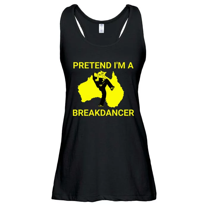 Pretend IM An Australian Break Dancer Matching Costume Ladies Essential Flowy Tank