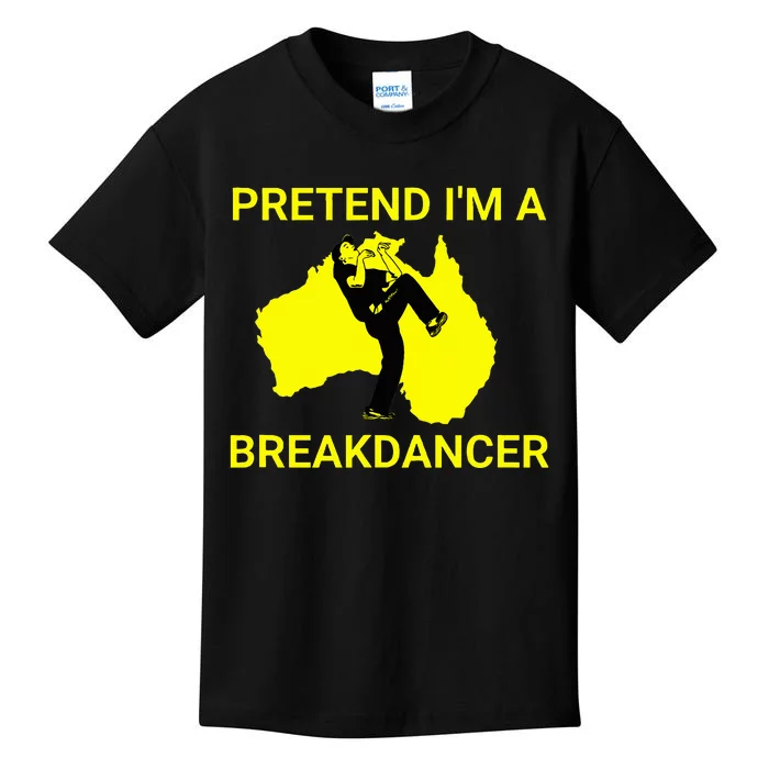 Pretend IM An Australian Break Dancer Matching Costume Kids T-Shirt