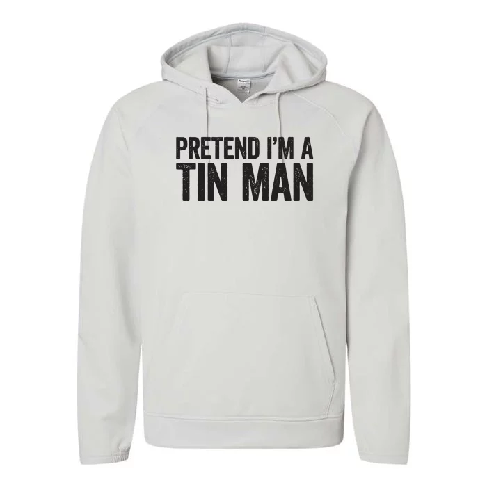 Pretend IM A Tin Man Adult Women Costume Performance Fleece Hoodie