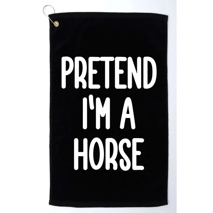 Pretend IM A Horse Costume Platinum Collection Golf Towel