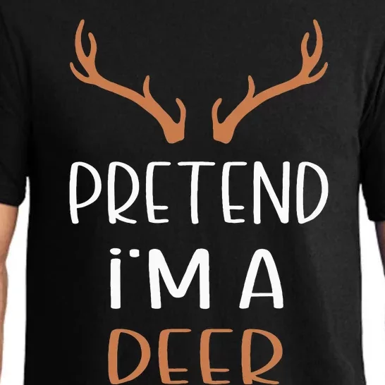 Pretend IM A Deer Lazy Wos Halloween Costume Pajama Set