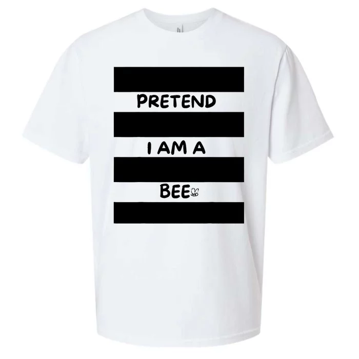 Pretend I Am A Bee Bee Costume Halloween Sueded Cloud Jersey T-Shirt