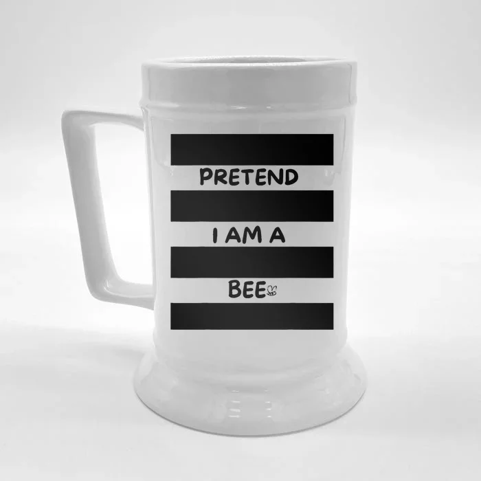 Pretend I Am A Bee Bee Costume Halloween Front & Back Beer Stein