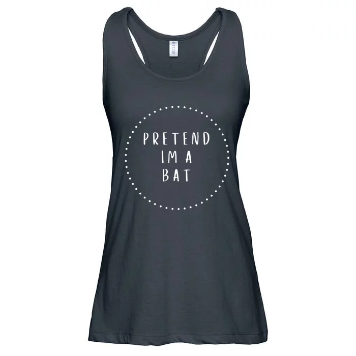 Pretend IM A Bat Halloween Costume Ladies Essential Flowy Tank