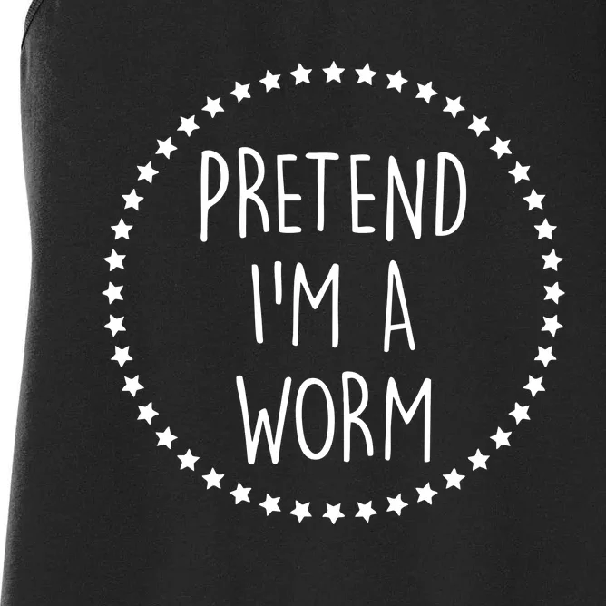 Pretend IM A Worm Star Women's Racerback Tank