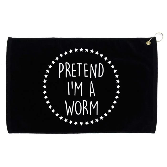 Pretend IM A Worm Star Grommeted Golf Towel