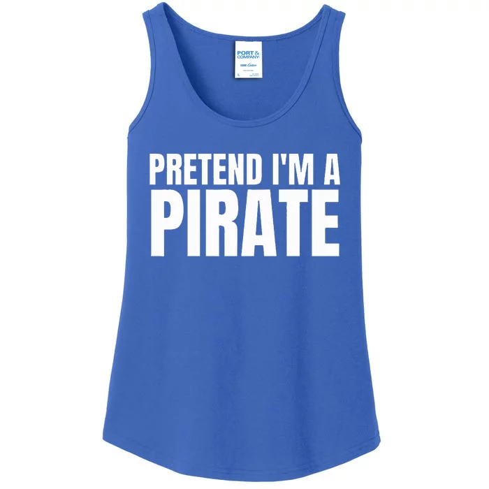 Pretend I'm A Pirate Matching Costume Ladies Essential Tank