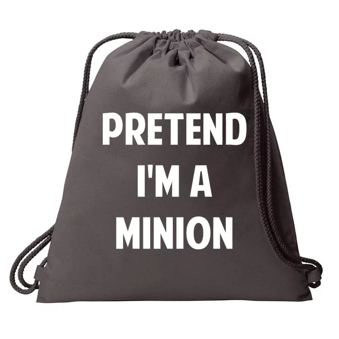 Pretend IM A Minion Costume Party Funny Halloween Minion Drawstring Bag