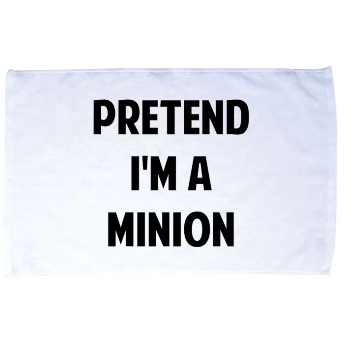 Pretend IM A Minion Costume Party Funny Halloween Minion Microfiber Hand Towel