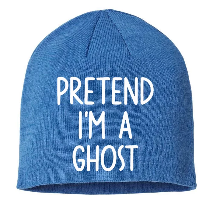 Pretend I'm A Ghost Costume Halloween Lazy Easy 8 1/2in Sustainable Knit Beanie