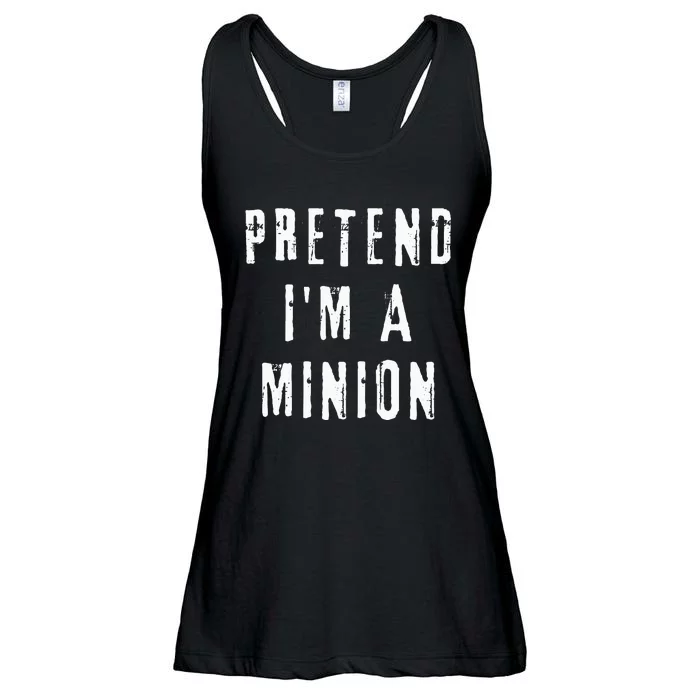 Pretend IM A Minion Costume Party Funny Halloween Minion Ladies Essential Flowy Tank