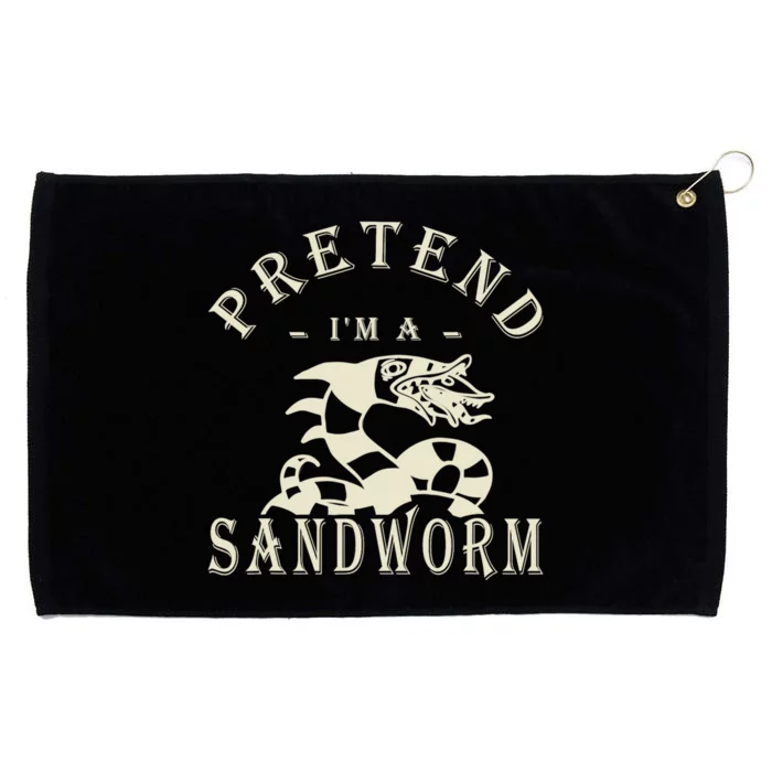 Pretend Im A Sandworm Funny Halloween Party Costume Grommeted Golf Towel