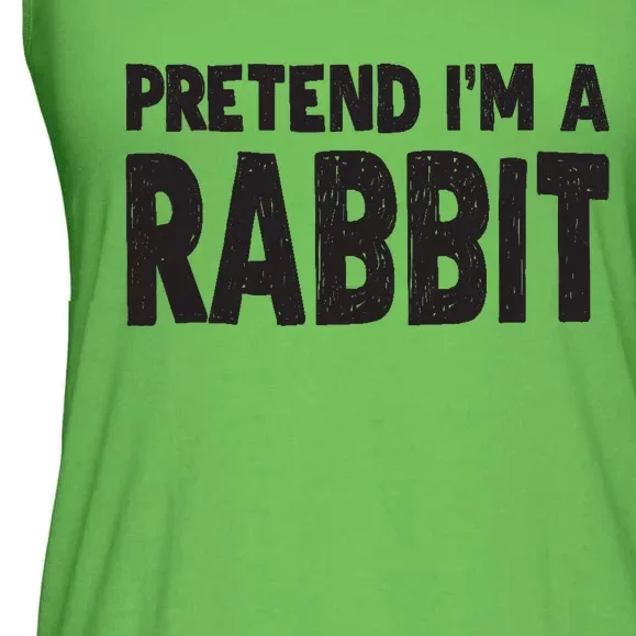 Pretend I'm A Rabbit Easy Halloween Costume Ladies Essential Flowy Tank