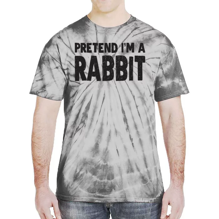 Pretend I'm A Rabbit Easy Halloween Costume Tie-Dye T-Shirt