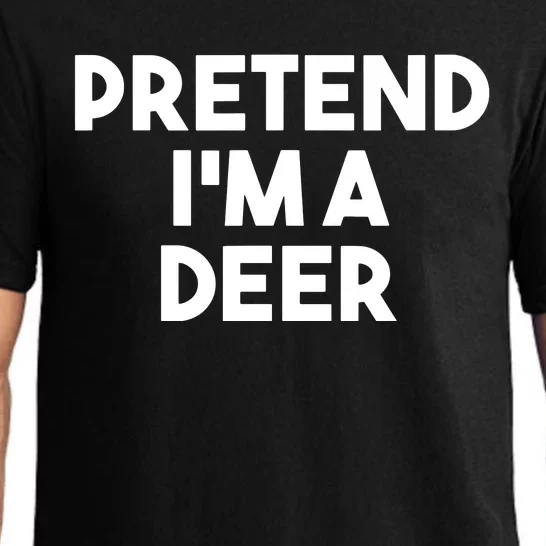 Pretend I'm A Deer Funny Lazy Deer Halloween Costume Pajama Set