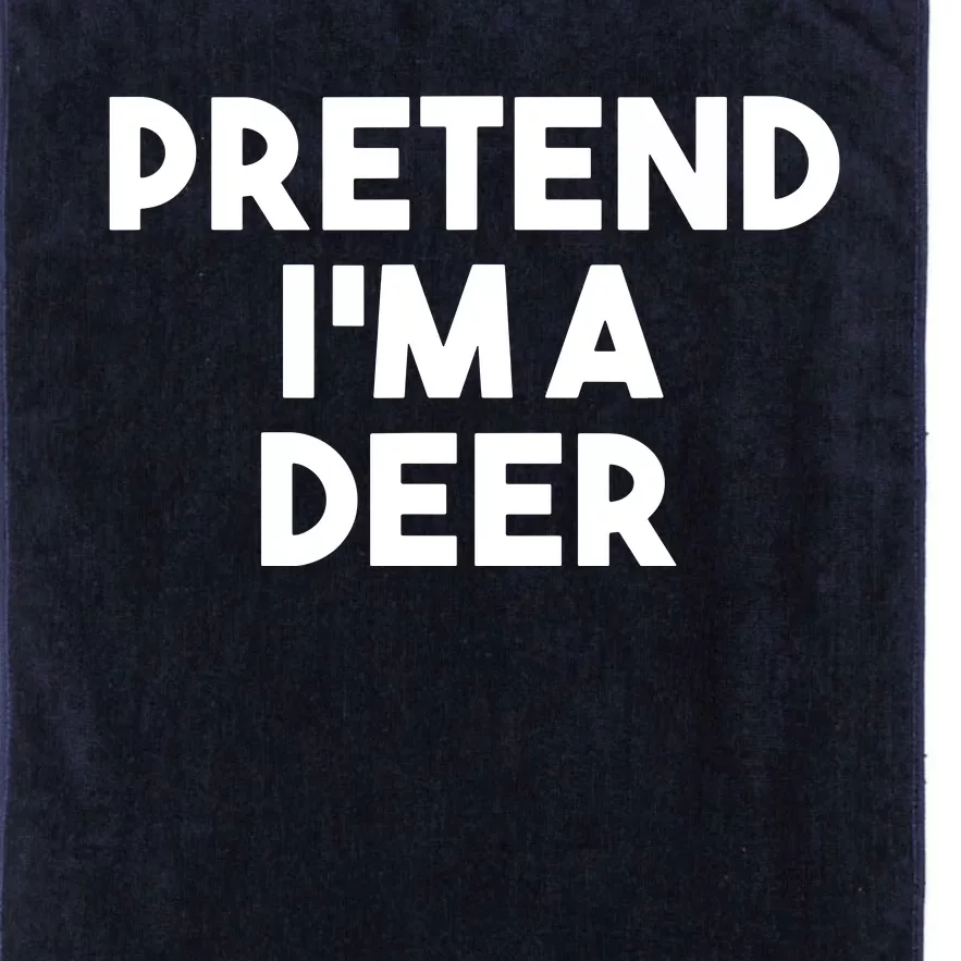 Pretend I'm A Deer Funny Lazy Deer Halloween Costume Platinum Collection Golf Towel