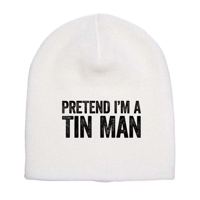 Pretend Im A Tin Man Adult Women Costume Short Acrylic Beanie