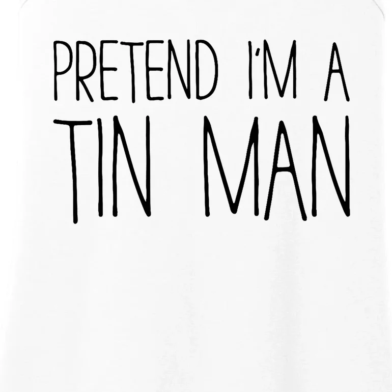 Pretend Im A Tin Man Adult Costume Ladies Essential Tank