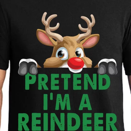 Pretend Im A Reindeer Easy Christmas Costume Pajama Set