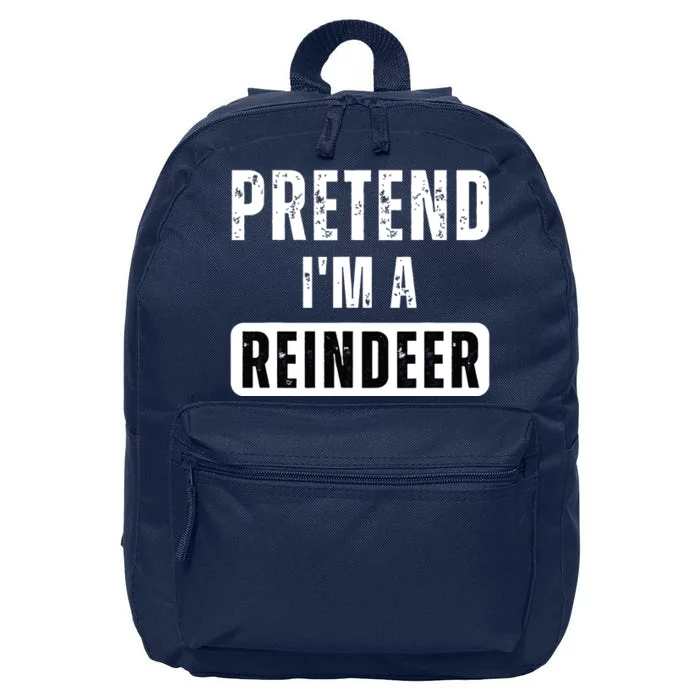 Pretend Im A Reindeer Easy Christmas Costume 16 in Basic Backpack