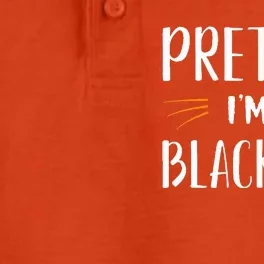 Pretend I'm A Black Cat Costume Party Funny Halloween Cat Dry Zone Grid Performance Polo