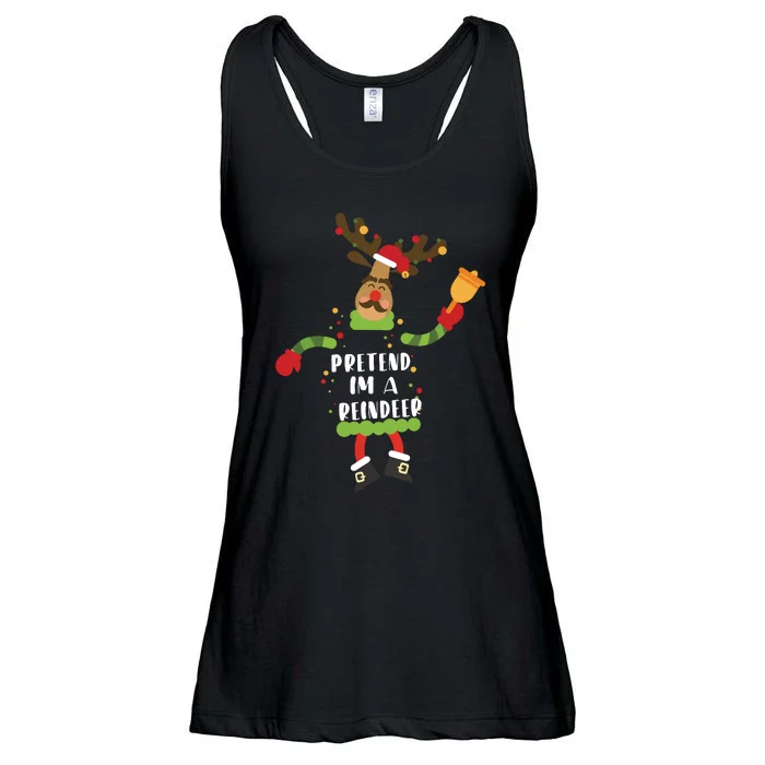 Pretend Im A Reindeer Shirts Christmas Costume Ladies Essential Flowy Tank