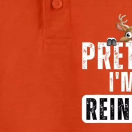 Pretend Im A Reindeer Easy Christmas Costume Dry Zone Grid Performance Polo