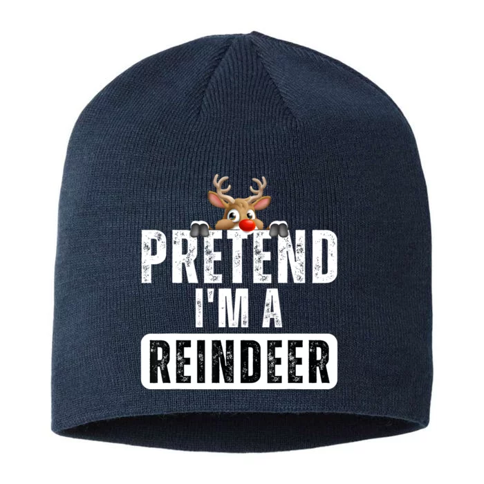 Pretend Im A Reindeer Easy Christmas Costume 8 1/2in Sustainable Knit Beanie