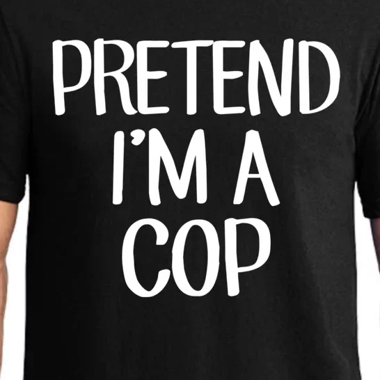 Pretend IM A Cop Costume Family Lazy Easy Halloween Pajama Set