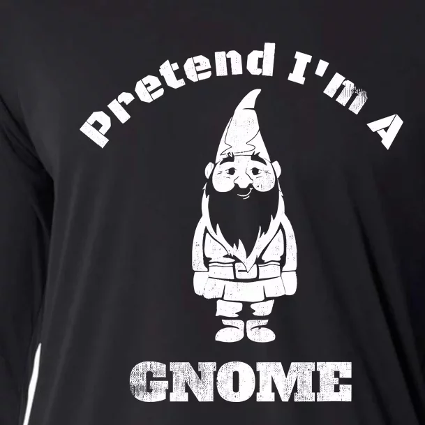 Pretend IM A Gnome Easy Halloween Costume Cooling Performance Long Sleeve Crew