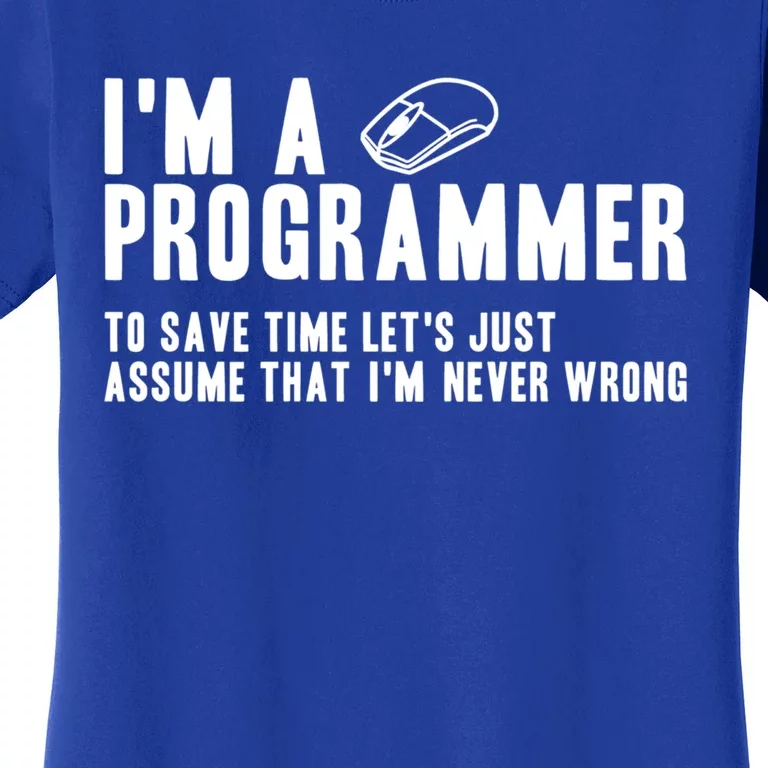 Programmer Is Always Right Software Engineer Programming Gift Women's T-Shirt