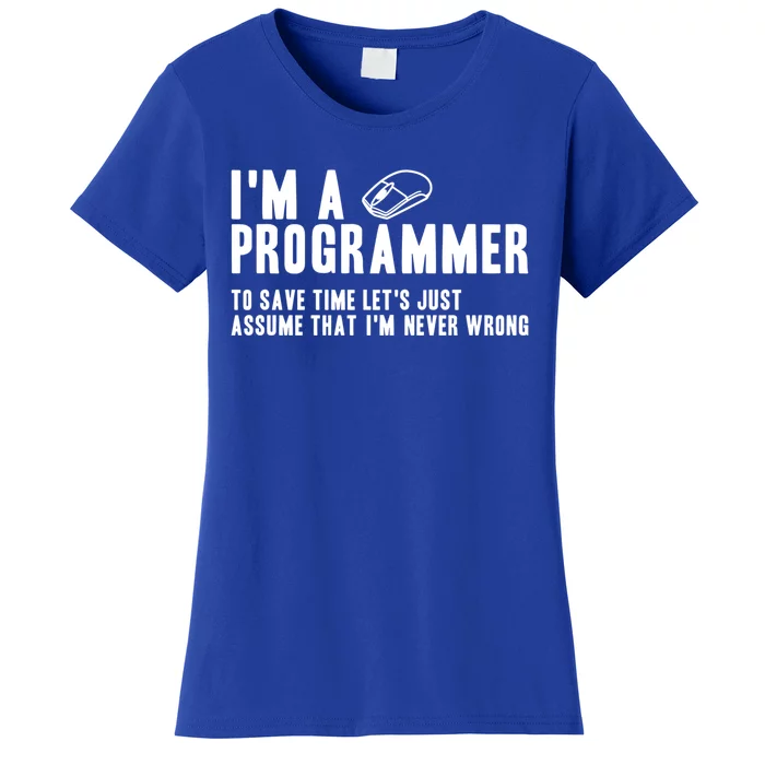 Programmer Is Always Right Software Engineer Programming Gift Women's T-Shirt