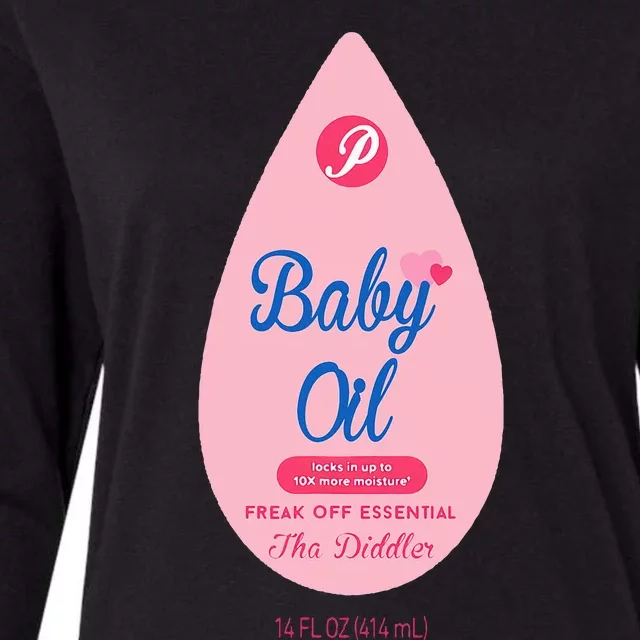 Pretend Im A Baby Oil Bottle Costume Funny Halloween Womens Cotton Relaxed Long Sleeve T-Shirt