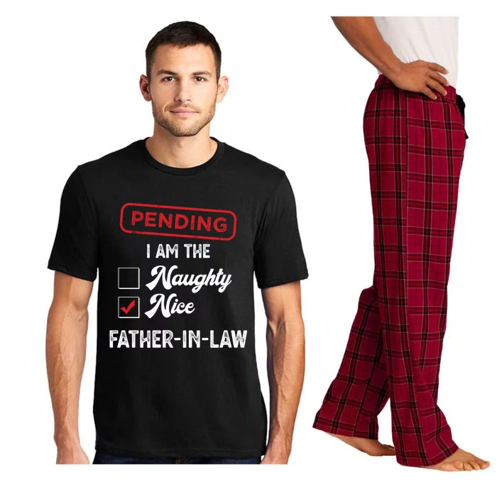 Pending I Am Nice Fatherinlaw Funny Christmas Xmas Funny Gift Pajama Set