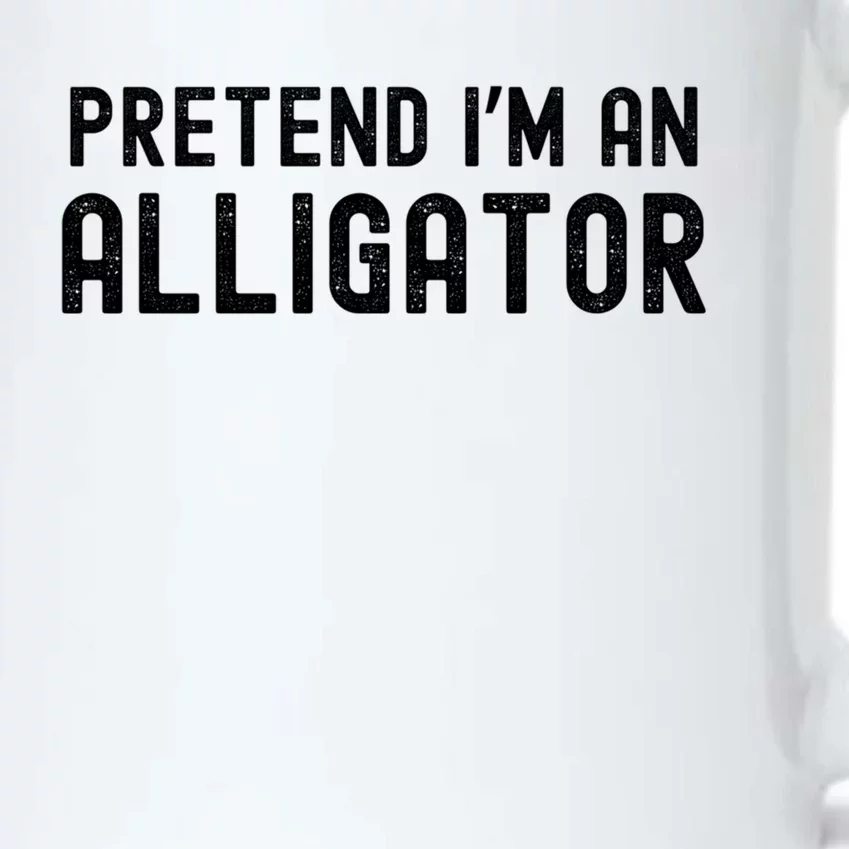 Pretend IM An Alligator Lazy Halloween Costume Matching Gift Black Color Changing Mug