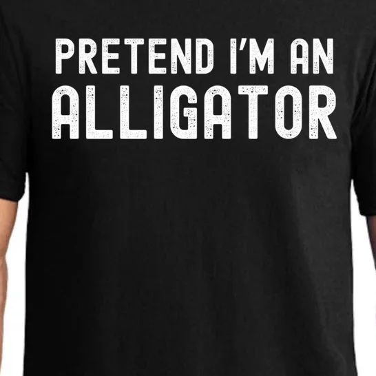 Pretend IM An Alligator Lazy Halloween Costume Matching Gift Pajama Set