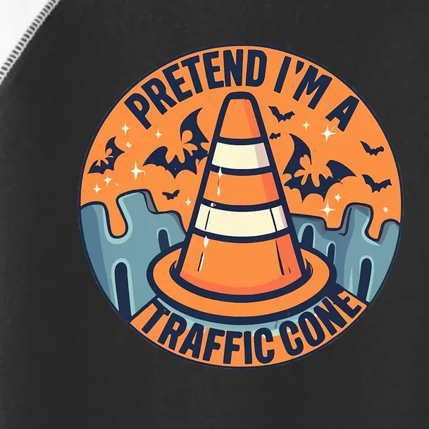 PRETEND I'M A TRAFFIC CONE Halloween Costume Toddler Fine Jersey T-Shirt