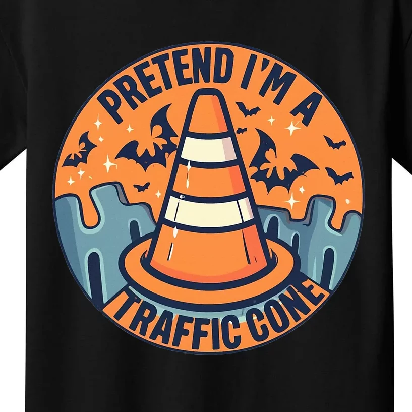 PRETEND I'M A TRAFFIC CONE Halloween Costume Kids T-Shirt