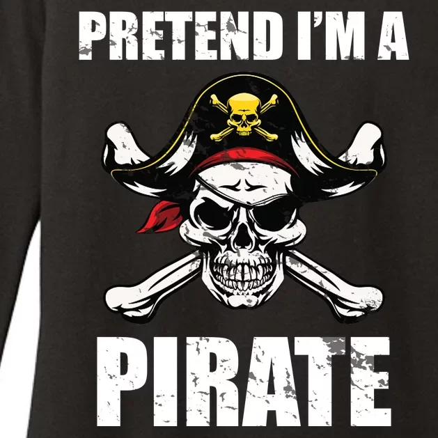 Pretend I'm A Pirate Womens CVC Long Sleeve Shirt