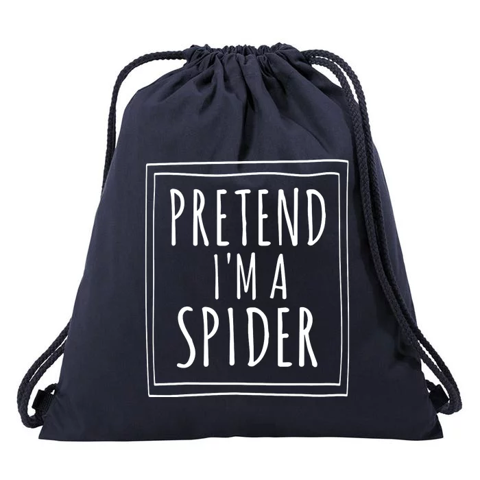 Pretend Im A Spider Halloween Drawstring Bag