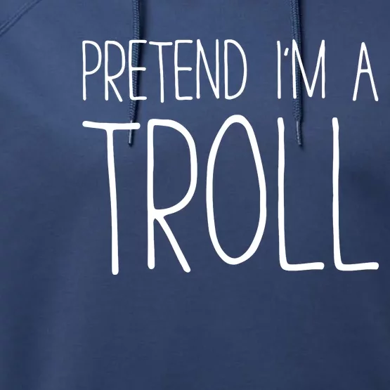 Pretend IM A Troll Adult Costume Performance Fleece Hoodie