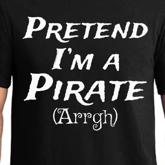 Pretend Im A Pirate Arrgh Costume Party Halloween Pirate Pajama Set