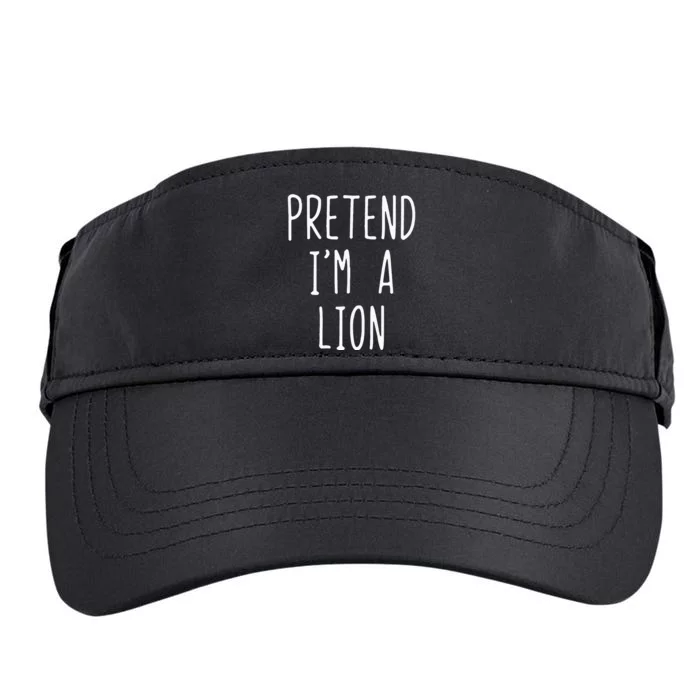 Pretend Im A Lion Costume Halloween Lazy Easy Adult Drive Performance Visor