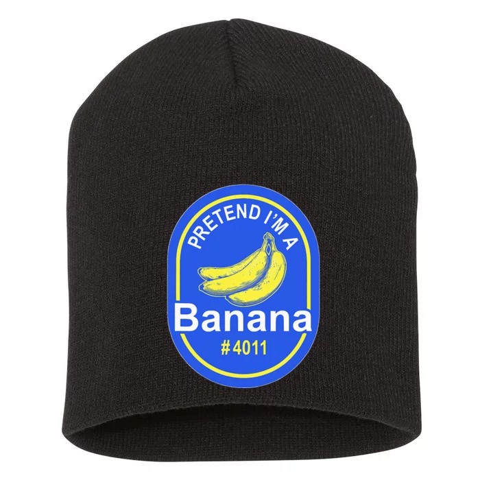 Pretend Im A Banana Lazy Halloween Last Minute Costume Short Acrylic Beanie